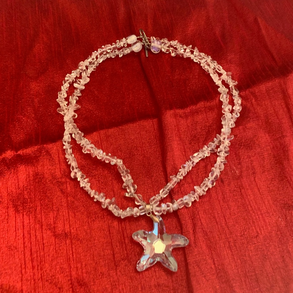 Crystal-Like necklace. Might be Swarovski crystals but not sure. Loves light